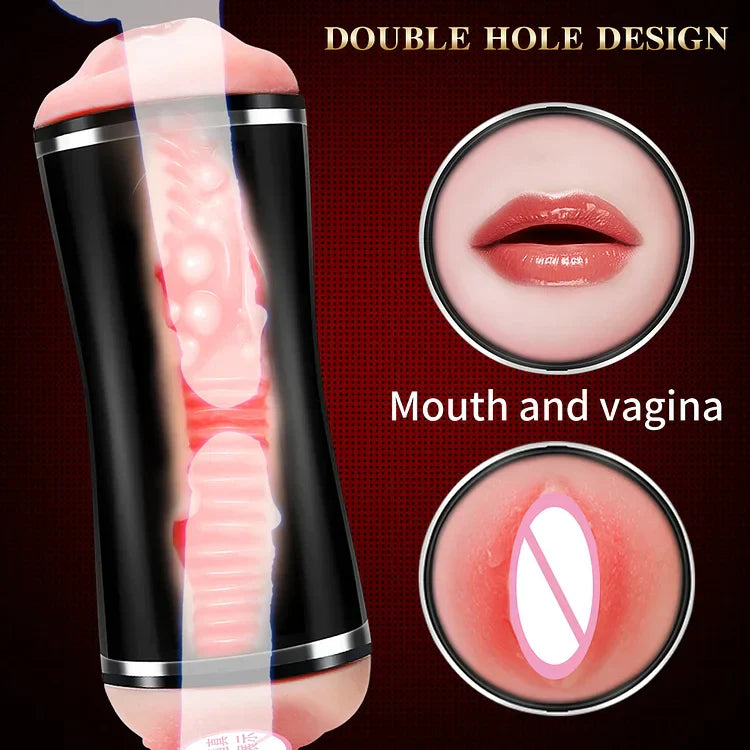 Double Head Automatic Vibration Voice Interaction Hands-free Aircraft Cup
