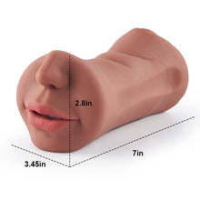 Load image into Gallery viewer, 7.4-Inch Three Channel Mouth Vaginal Anal Pocket Pussy