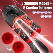 Load image into Gallery viewer, 10×Vibe 5×Suck 3×Spin Glans Focused Masturbator