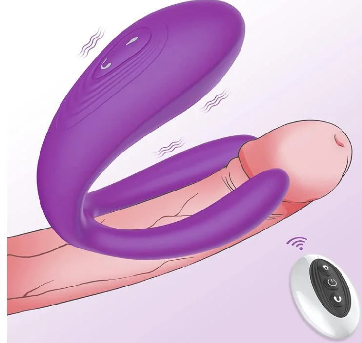 Couple Vibrator Triple Vagina Stimulator With Wireless Remote Control
