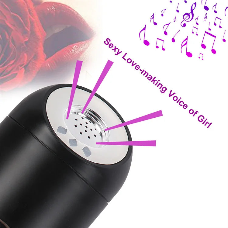 Full Automatic Airplane Cup Male Masturbator Penis Exerciser Intelligent Pronunciation Airplane Cup Sex Toy Wholesale