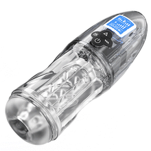 Load image into Gallery viewer, Rogen - Fully Transparent Vibrating Sucking Voice Male Mechanical Stroker
