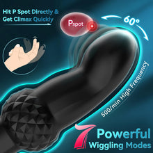 Load image into Gallery viewer, Prostate Massager Male Sex Toys, Expanding Anal Plug Steel Beads &amp; 60° Finger-Thrust Motion, Vibrating Butt Plug with 7 Tapping &amp; Vibrating Modes Anal Toys, Cock Ring Adult Sex Toy for Women Couples