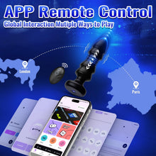 Load image into Gallery viewer, Thrusting Sex Toys Anal Plugs - APP Remote Control Vibrating Butt Plug with 12 Vibrating &amp; Thrusting Modes Prostate Massager Anal Toys, G Spot Vibrator Anal Sex Toys for Male and Female