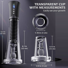 Load image into Gallery viewer, Male Masturbator Penis Pump Sex Toys for Men, 9 Vibrating Spring &amp; 5 Vacuum Suction Adult Mens Sex Toy with 2 Switchable Sleeves for Masturbation or Training, Govosaa Fleshliglt for Men Masterubaters