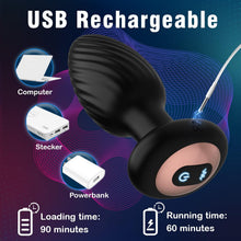 Load image into Gallery viewer, Anal Vibrators Sex Toys, Anal Toys Anal Plug with 7 Rotation &amp; 7 Vibration, Adult Toys Remote Control Vibrator Sex Toys4couples Men &amp; Women Thrusting