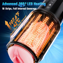 Load image into Gallery viewer, 5X Smooth Thrusting Automatic Heating Male Stroker with App Control