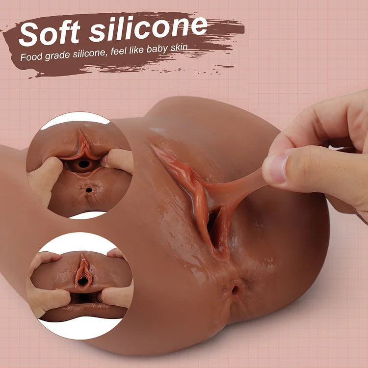 2.8lb Brown Sex Doll Male Masturbators Sex Toys With Vagina Anal Sex Stroker