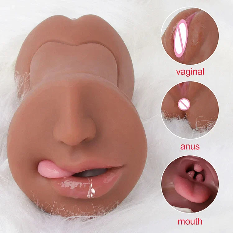 3 In 1 Triple Holes Inverted Model Male Masturbation Cup
